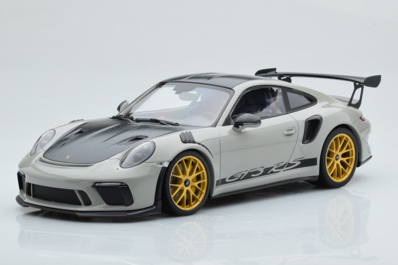 Porsche 911 991.2 GT3 RS WP Gray & Gold Wheels Minichamps 1/18