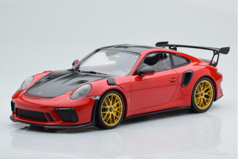 Porsche 911 991.2 GT3 RS WP Red & Gold Wheels Minichamps 1/18
