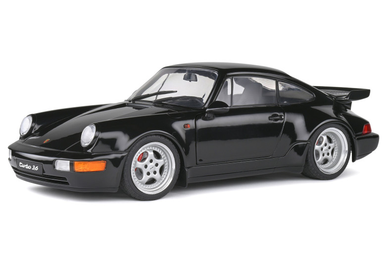S1803404  Porsche 911 964 Turbo Black Solido 1/18