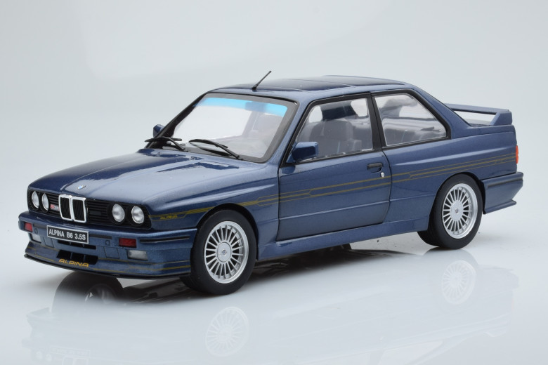 S1801520  BMW E30 Alipina B6 3.5S Blue Solido 1/18