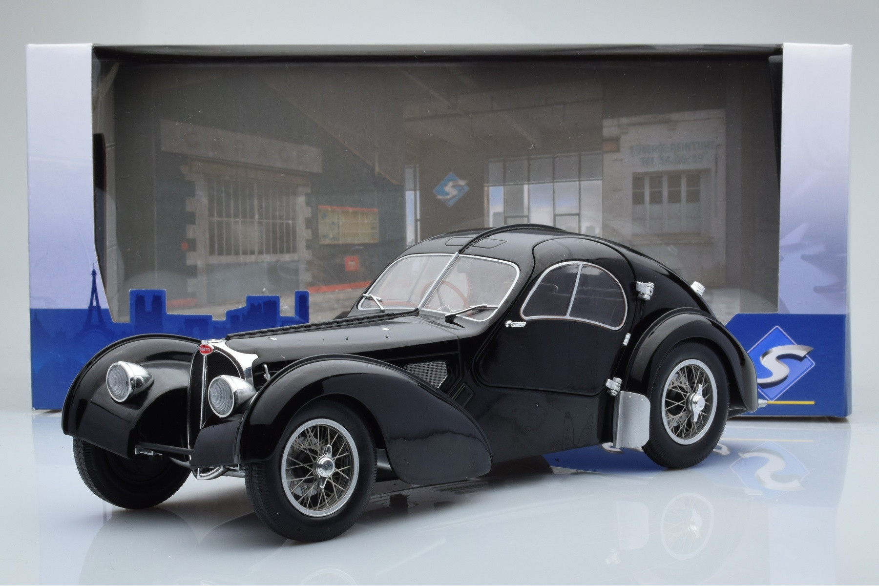 Bugatti Atlantic Type 57 SC Black Solido 1/18