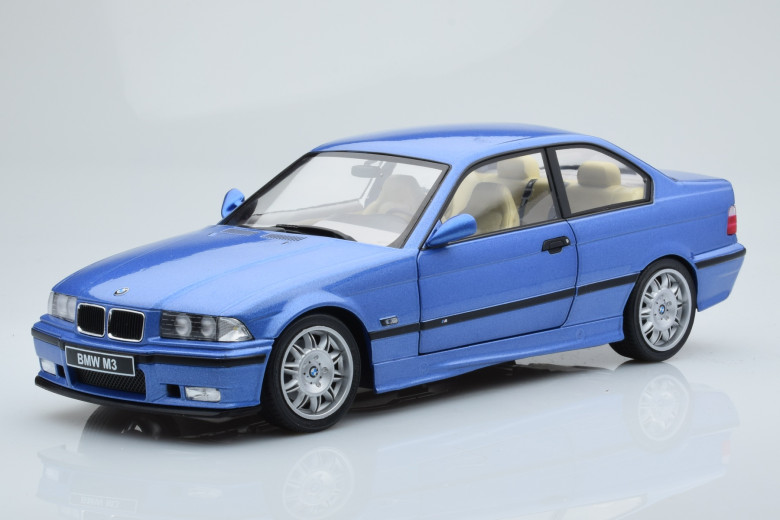 Solido S1803901 421185360 BMW 1:18 E36 Coupe M3, Estoril Blue