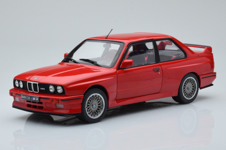 S1801502  BMW M3 E30 Sport Evolution Red Solido 1/18