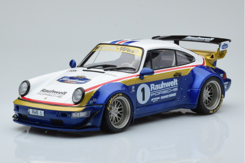 S1807505  Porsche 911 964 RWB Rauhwelt Rothmans Design Solido 1/18