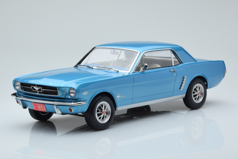 182800  Ford Mustang Coupe 1965 Turquoise Norev 1/18