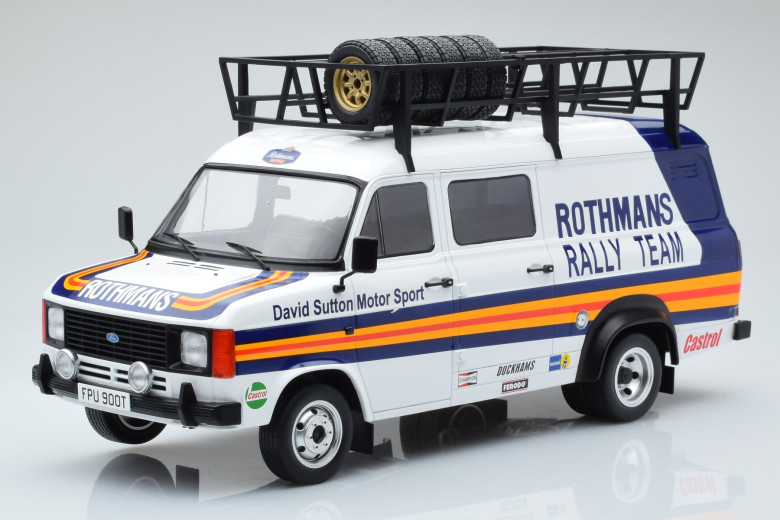 18RMC057XE  Ford Transit Mk2 Van Team Rothmans Rally Assistance IXO 1/18