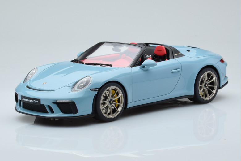 Porsche 911 991.2 Speedster Meissen Blue GT Spirit 1/18