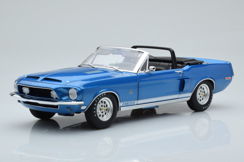 A1801848  Ford Mustang Shelby GT500 Convertible Blue ACME 1/18