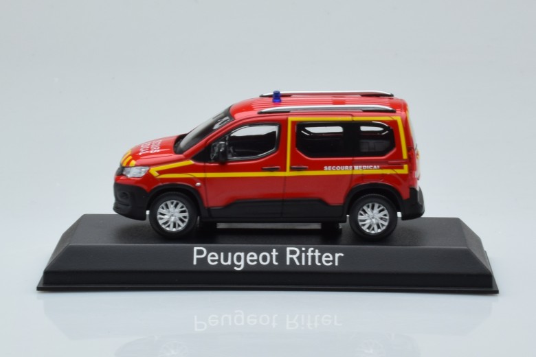 Peugeot Rifter Pompiers Secours Medical Red Norev 1/43