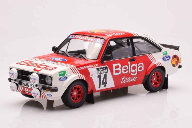Ford Escort RS 1800 n14 Droogmanns Joosten 3rd place Lotto Haspengouwrally Minichamps 1/18