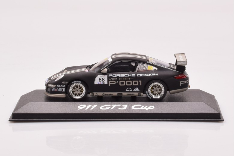 Porsche 911 997 GT3 Cup n88 Porsche Design Supercup Scratched Plexi Minichamps 1/43