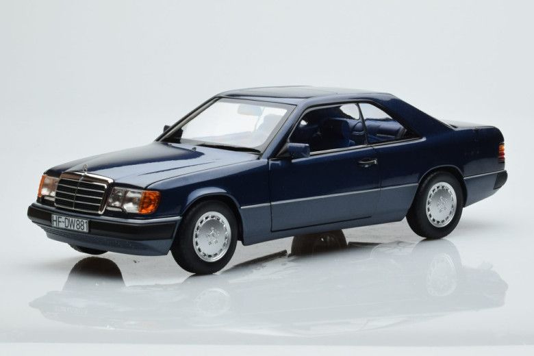 183882  Mercedes 300 CE-24 Coupe C124 Nautical Blue Limited Edition Norev 1/18