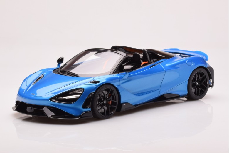 McLaren 765LT Spider Blue GT Spirit 1/18