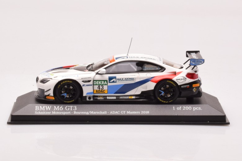 BMW M6 GT3 Schnitzer Motorsport n43 Bouveng Marchall ADAC GT Masters Minichamps 1/43