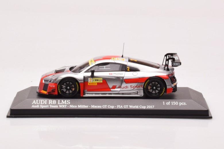 Audi R8 LMS Audi Sport Team WRT n2 Muller Macau GT Cup FIA GT World Cup Minichamps 1/43