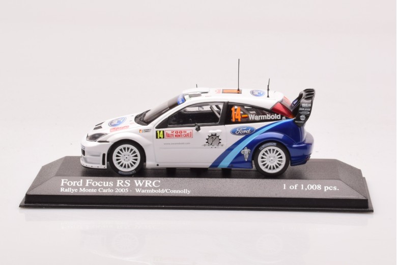 400058414  Ford Focus RS WRC n14 Warmbold Connolly Rallye Monte Carlo Minichamps 1/43