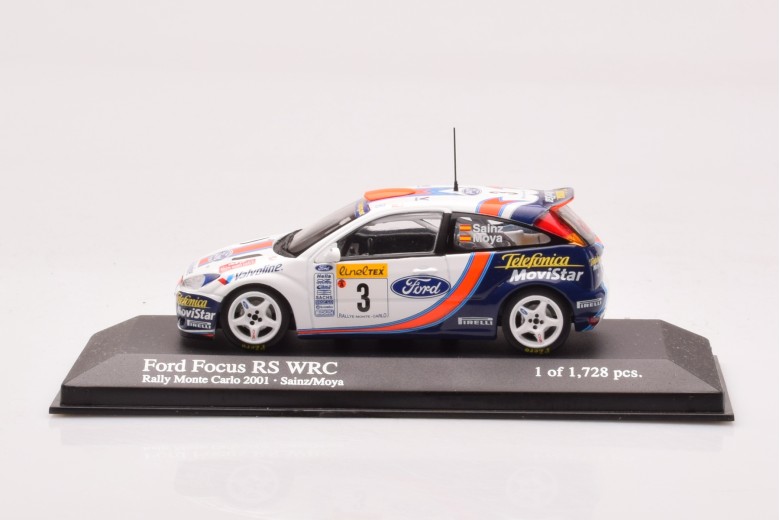 430018903  Ford Focus RS WRC n3 Sainz Moya Rally Monte Carlo Minichamps 1/43