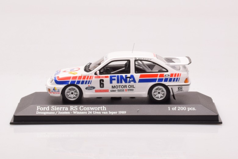 437898006  Ford Sierra RS Cosworth n6 Droogmans Joosten Ypres Rally Minichamps 1/43