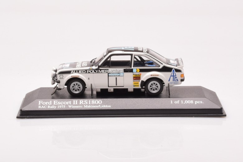 400758401  Ford Escort II RS1800 n1 Makinen Liddon Winners RAC Rally Minichamps 1/43