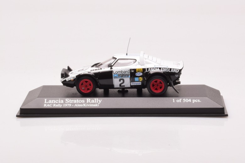 430791202  Lancia Stratos Rally n2 Alen Kivimaki RAC Rally Minichamps 1/43