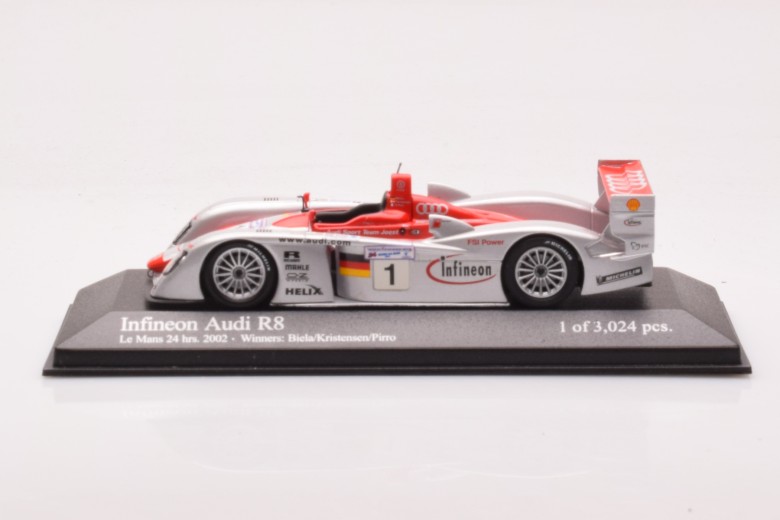 Audi R8 n1 Biela Kristensen Pirro Le Mans 24h Minichamps 1/43