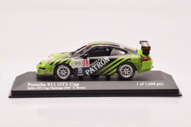 400096708  Porsche 911 997 GT3 Cup n8 E Brown IMSA GT3 Challange Minichamps 1/43