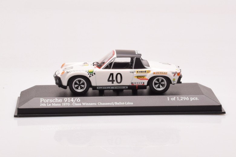 400706540  Porsche 914/6 n40 Chasseuil Ballot Lena Class Winners 24h Le Mans Minichamps 1/43
