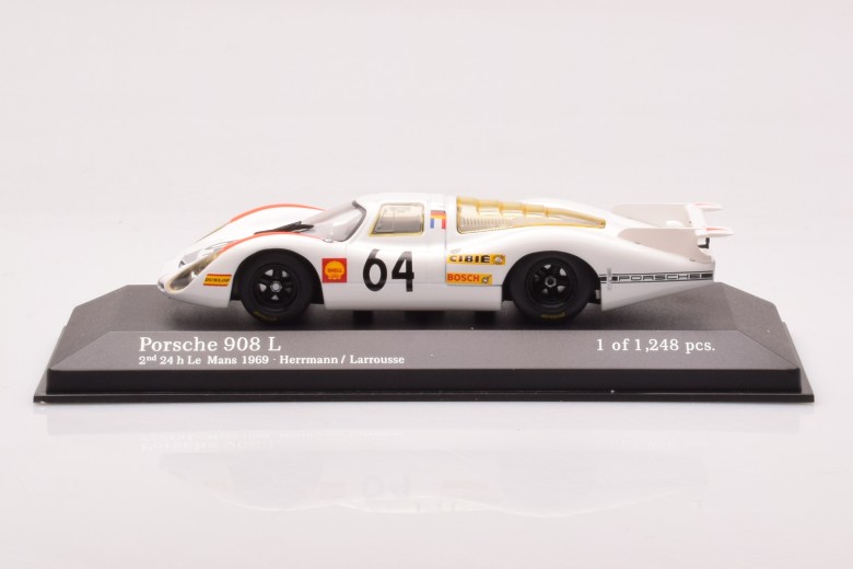 400696864  Porsche 908L 24h Le Mans n64 Herrmann Larrousse Minichamps 1/43