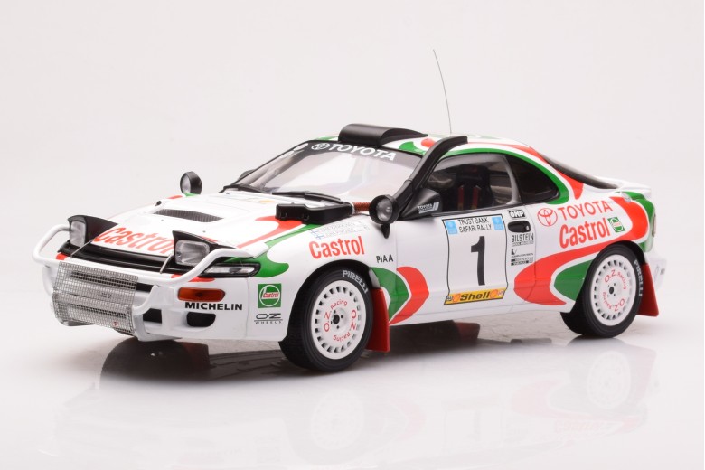 18RMC150A  Toyota Celica Turbo 4WD ST185 n1 J Kankkunen Rally Safari 1993 IXO 1/18