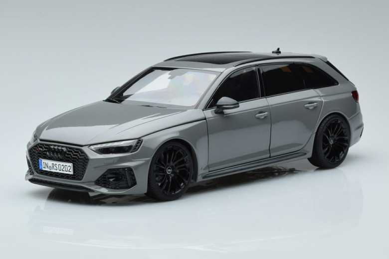 Audi RS4 B9 Avant Nardo Gray Kilo Works 1/18