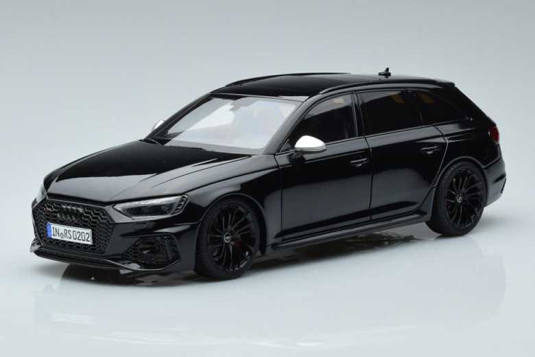 Audi RS4 B9 Avant Black Kilo Works 1/18