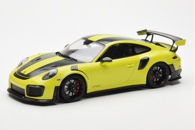 155068300  Porsche 911 991.2 GT2 RS Light Green With Black Magnesium Wheels Replacement Box Minichamps 1/18