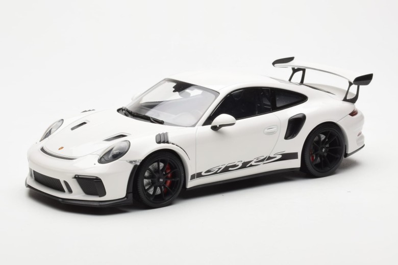 155063024  Porsche 911 991.2 GT3 RS White With Black Wheels Replacement Box Minichamps 1/18