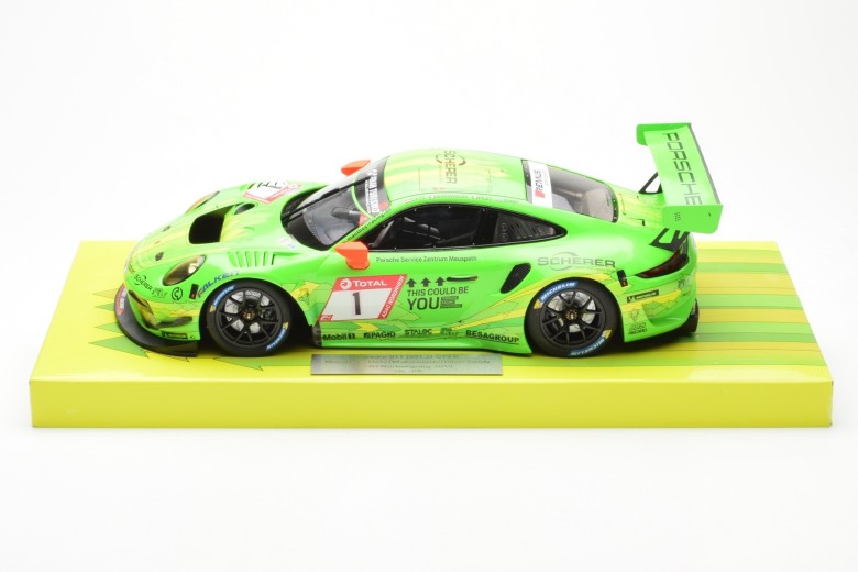 MG-M-911-19-1801  Porsche 911 991.2 GT3 R Manthey Racing n1 24H Rennen Nurburgring 2019 Minichamps 1/18