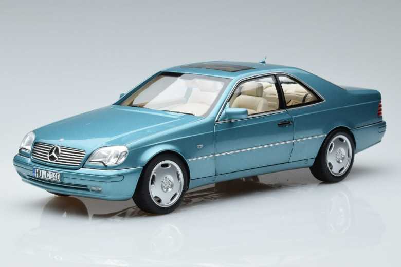 183448  Mercedes CL600 C140 Blue Metallic Norev 1/18