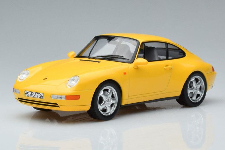 187596  Porsche 911 993 Carrera Yellow Norev 1/18