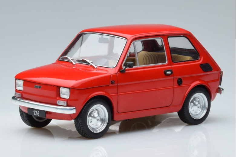 Fiat 126 Red MCG 1/18