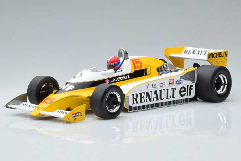 Renault F1 RS10 Elf n15 JP Jabouille Winner France GP MCG 1/18