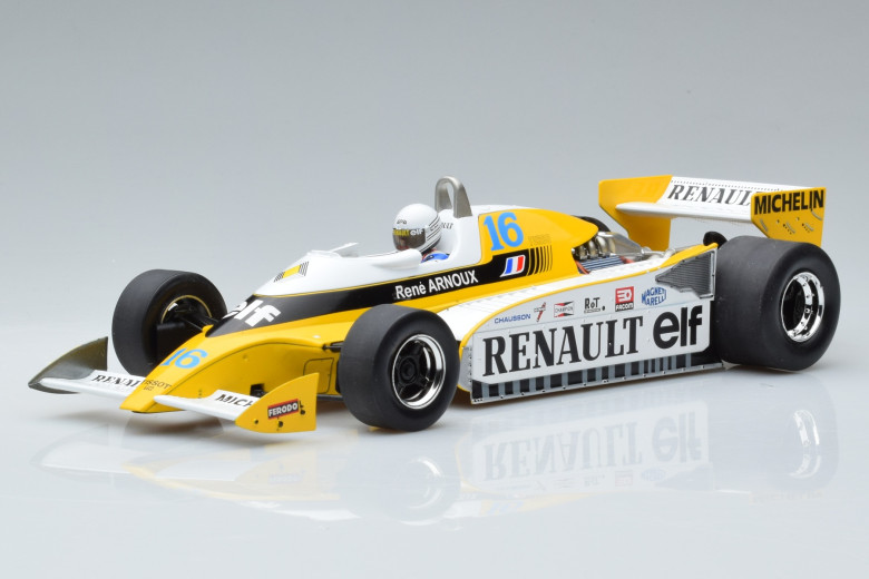 Renault F1 RS10 Elf n16 R Arnoux British GP MCG 1/18