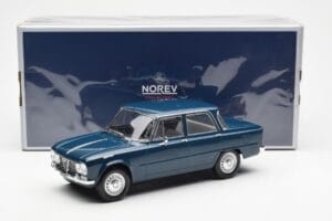 Alfa Romeo Giulia TI Petrol Blue Norev 1:18 187971 Diecast - image 6 of 6