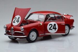 Alfa Romeo Giulietta SV #24 Targa Florio 1958 Kyosho 1:18 08957B Diecast - image 2 of 9