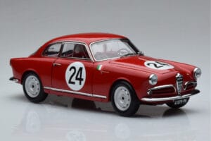 Alfa Romeo Giulietta SV #24 Targa Florio 1958 Kyosho 1:18 08957B Diecast - image 5 of 9
