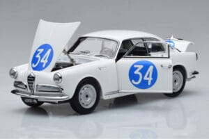 Alfa Romeo Giulietta SV #34 Targa Florio 1960 Kyosho 1:18 08957C Diecast - image 2 of 9