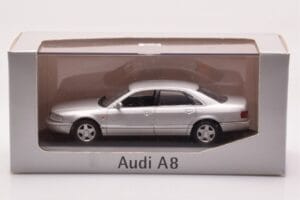Audi A8 D2 Silver Minichamps 1:43 433013006 Diecast - image 4 of 4