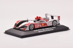 Audi R10 TDI LMP1 #2 F. Biela / E. Pirro / M. Werner 12 Hours of Sebring 2007 Minichamps 1:43 5020700233 Diecast - image 2 of 4