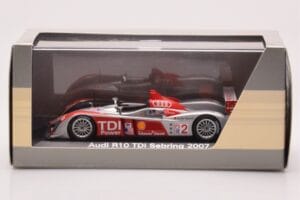 Audi R10 TDI LMP1 #2 F. Biela / E. Pirro / M. Werner 12 Hours of Sebring 2007 Minichamps 1:43 5020700233 Diecast - image 4 of 4