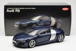 Audi R8 4.2 FSI V8 Blue Kyosho 1:18 09213BL Diecast - image 8 of 8