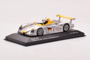 Audi R8 Infineon #2 L. Aiello / R. Capello / Pescatori 2nd Place 24 Hours of Le Mans 2001 Minichamps 1:43 400011202 Diecast - image 2 of 4