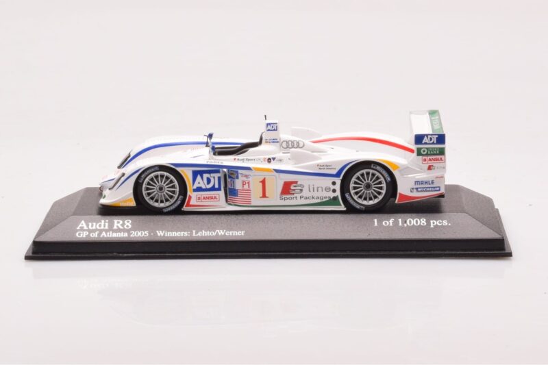 Audi R8 #1 J.J. Lehto / M. Werner GP of Atlanta Winners 2005 Minichamps 1:43 Audi R8 #1 J.J. Lehto / M. Werner GP of Atlanta Winners 2005 Minichamps 1:43 400051391 Diecast