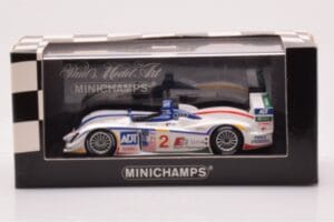 Audi R8 #2 E. Pirro / F. Biela / A. McNish 12 Hours of Sebring 2nd Place 2005 Minichamps 1:43 400051302 Diecast - image 4 of 4